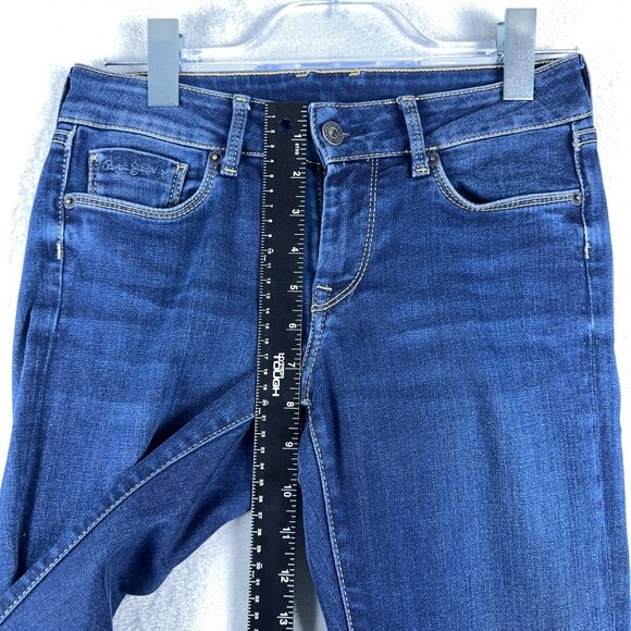 Pepe Jeans Womens Skinny Fit Slim Leg Denim Stretch Regular Waist Blue Size W28 - Picture 6 of 10